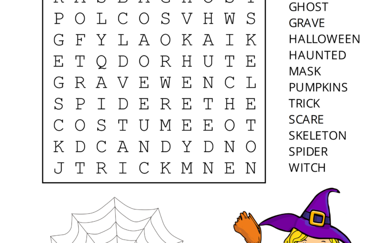 Halloween Word Search Free Printable Puzzles Free Printables Lettering SVG Files Tools Apps