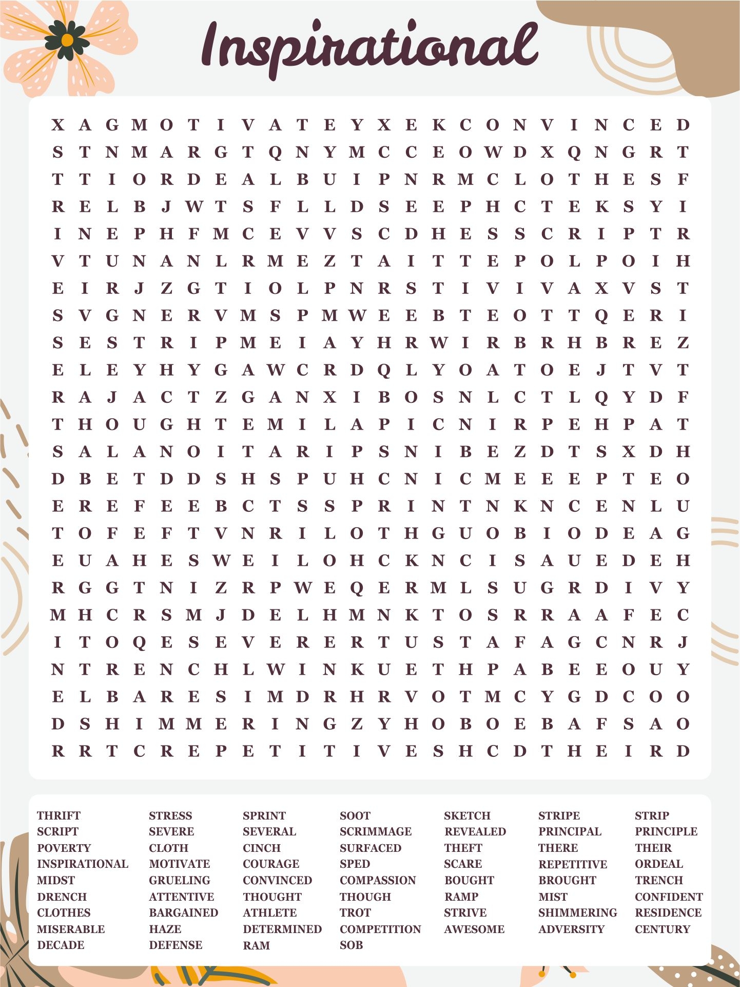 Hard Adult Word Search Puzzles 10 Free PDF Printables Printablee
