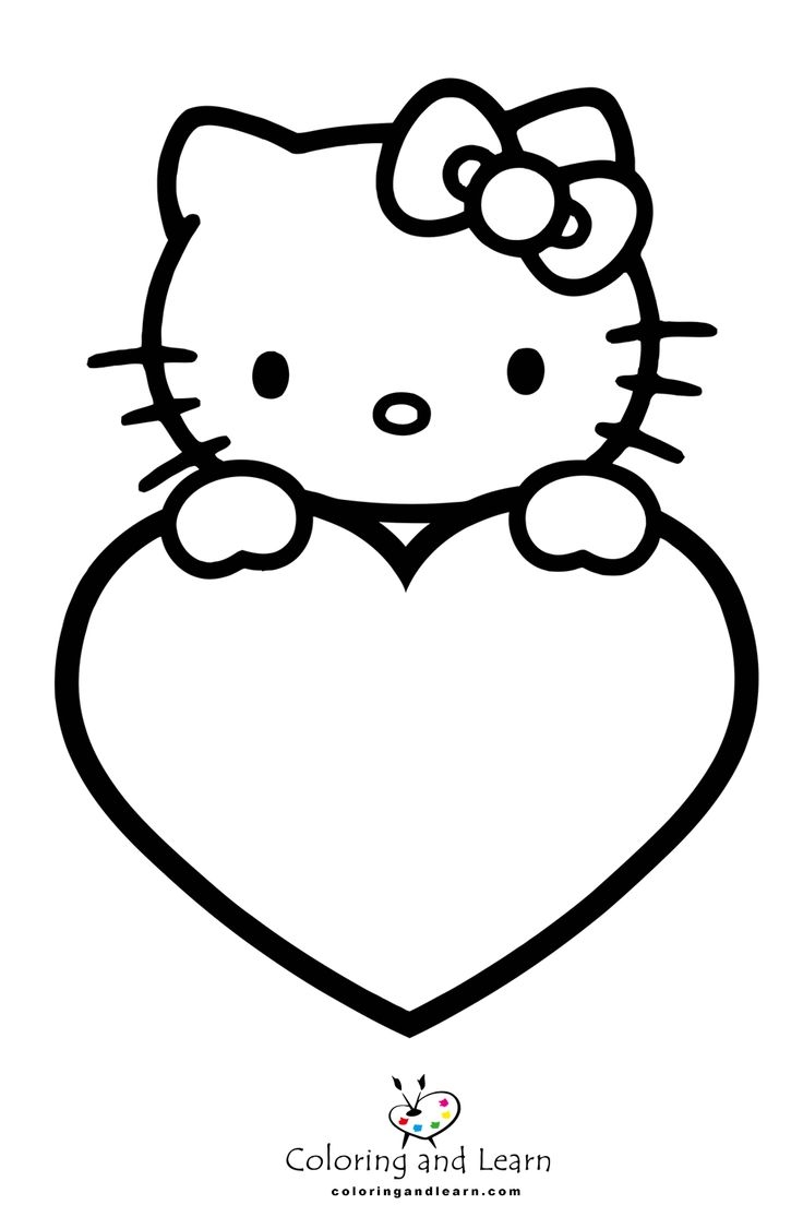 coloring pages printable hello kitty