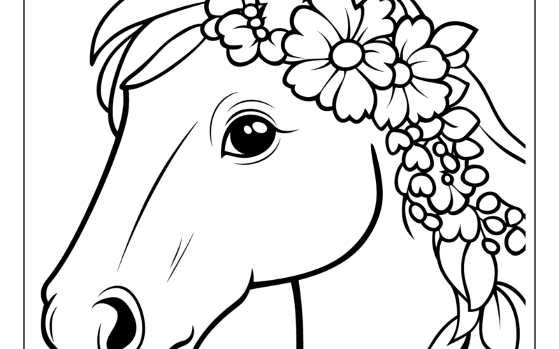 Horse Coloring Pages And Coloring Sheets Free Printables Lettering SVG Files Tools Apps
