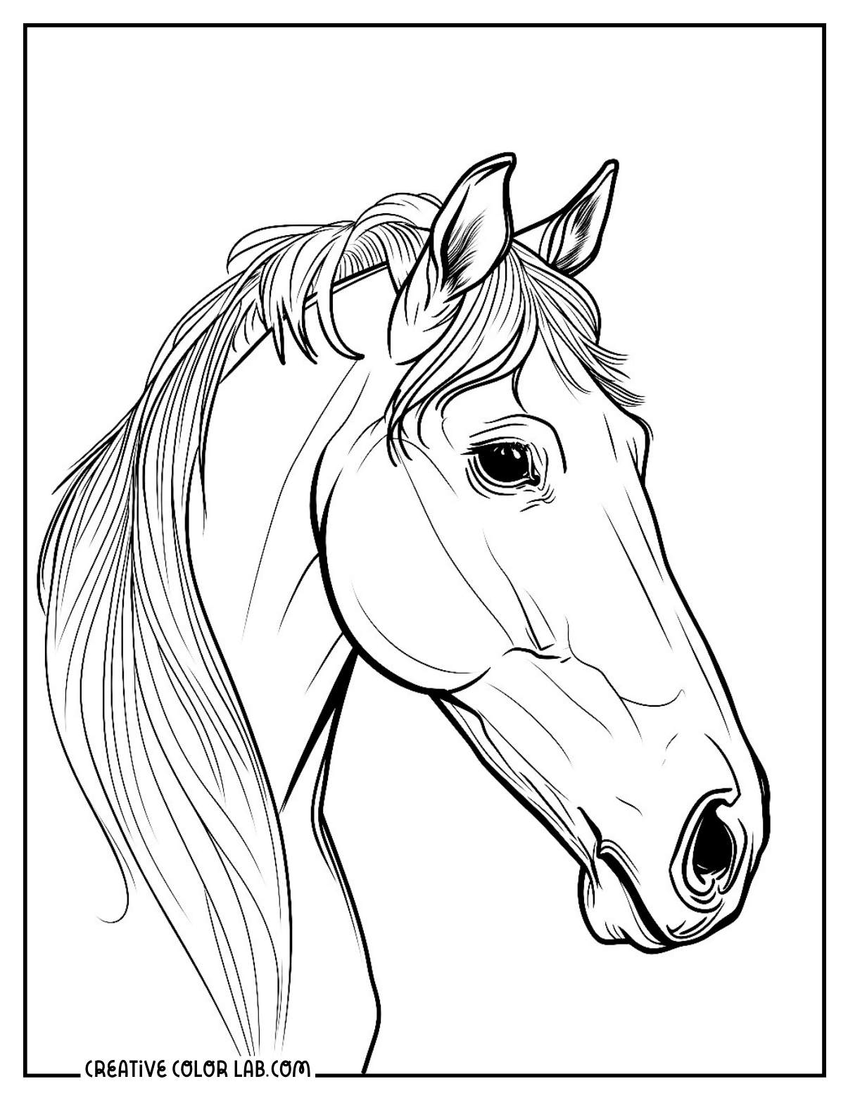 horse coloring pages printable horse coloring pages printable