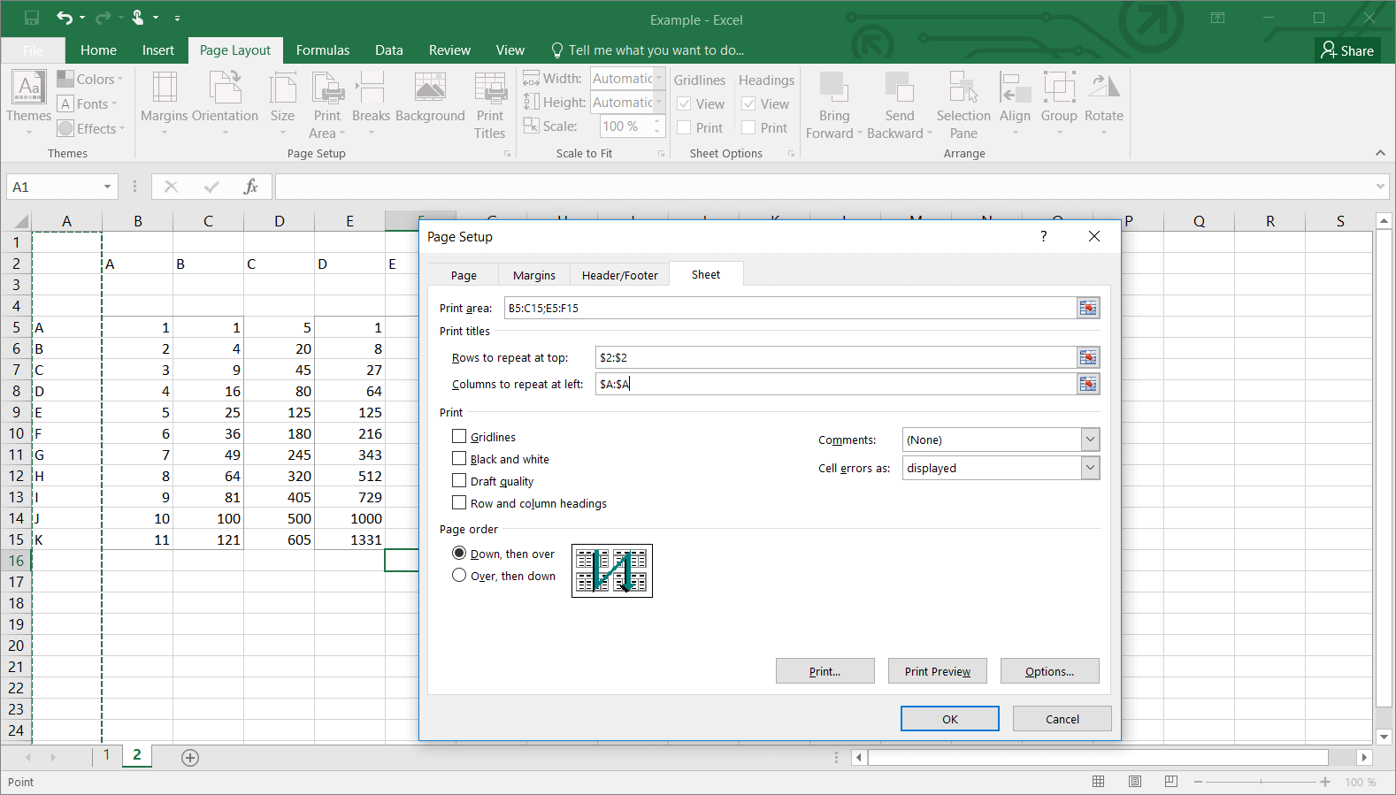 How To Set The Print Area In Excel IONOS