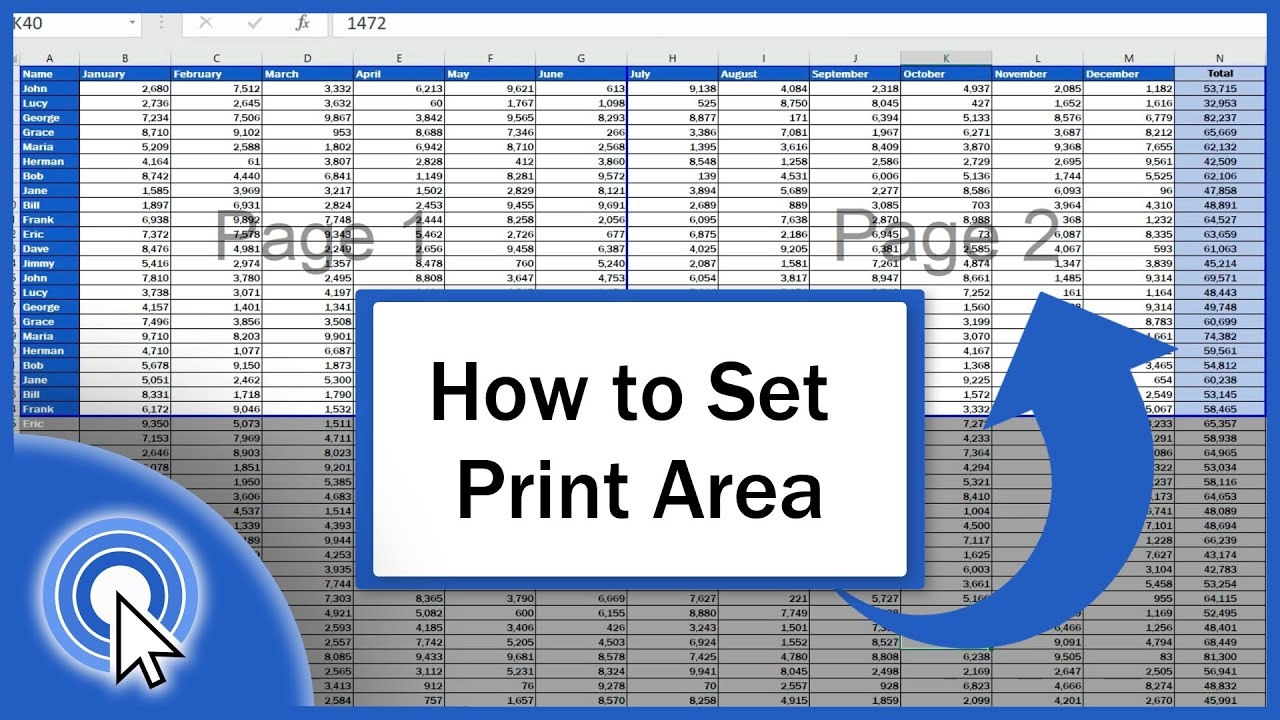 How To Set The Print Area In Excel Step By Step YouTube