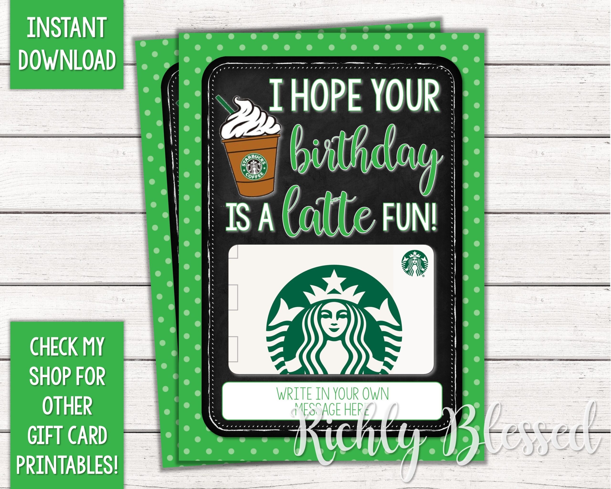 INSTANT DOWNLOAD Starbucks Gift Card Birthday Card Holder Gift Card Printable Teacher Birthday Starbucks Birthday Card 5x7 DIY Printable Etsy INSTANT DOWNLOAD Starbucks Gift Card Birthday Card Holder Gift Card Printable Teacher Birthday Starbucks Birthday Card 5x7 DIY Printable Etsy