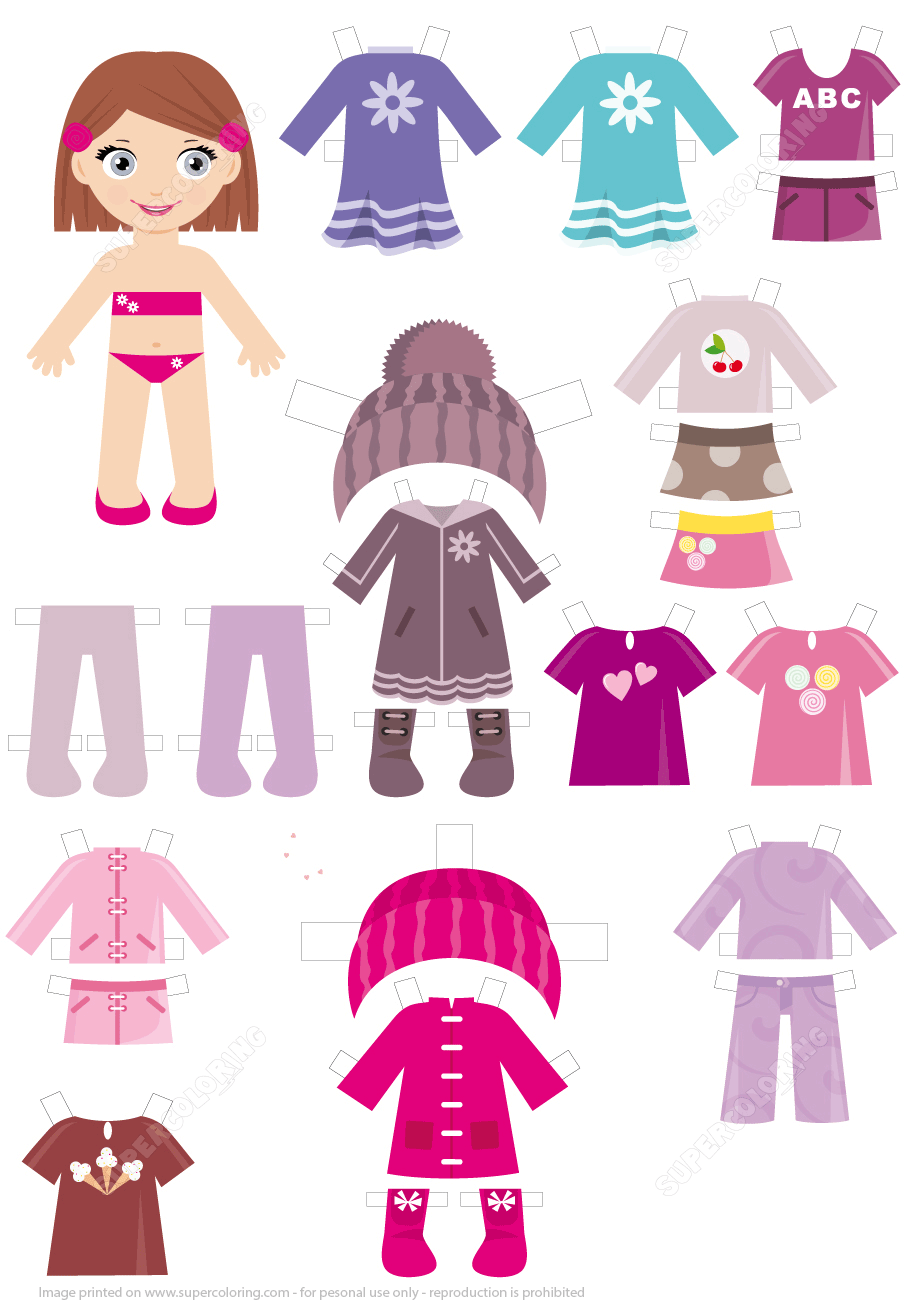 It Is Time To Go To Bed For A Girl Paper Doll Free Printable Paper raft Templates