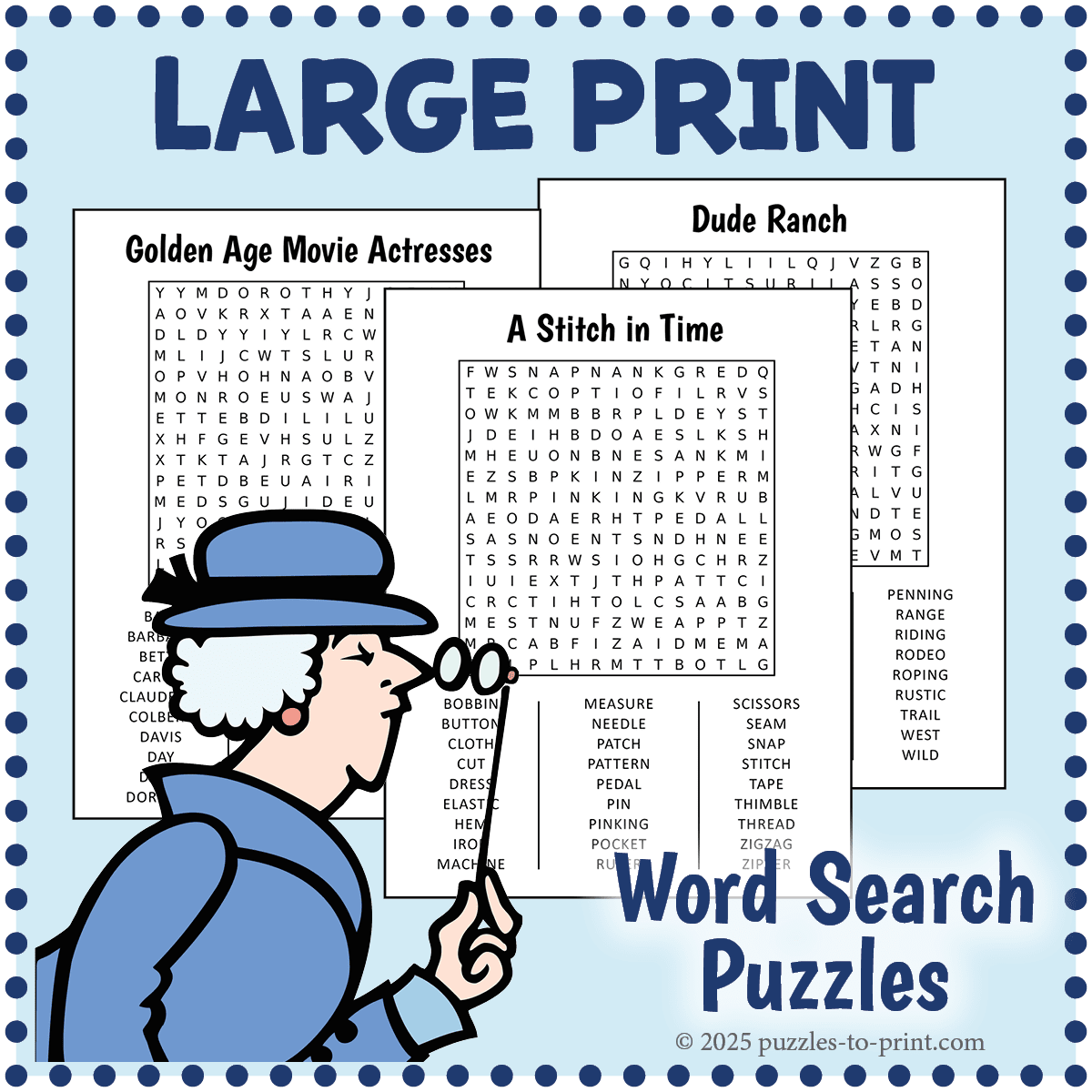 Large Print Word Search Puzzles Large Print Word Search Puzzles