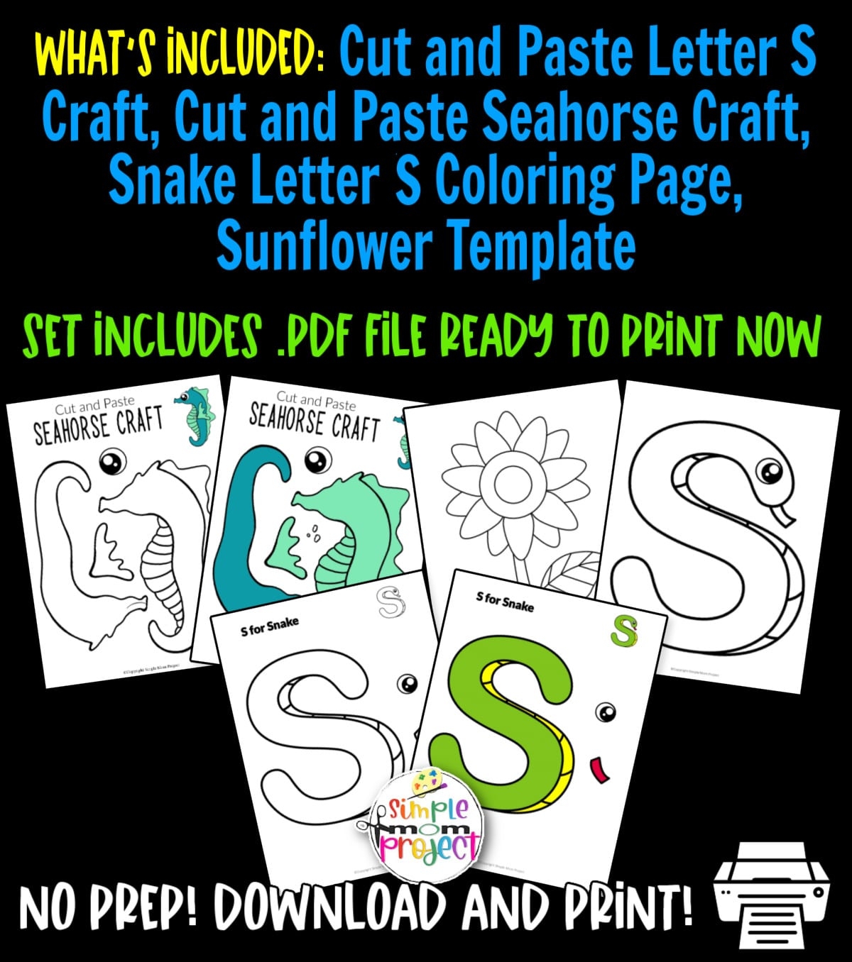 Letter S Activity Bundle Printable Worksheets Crafts Learning Activities For Kids Simple Mom Project Store Letter S Activity Bundle Printable Worksheets Crafts Learning Activities For Kids Simple Mom Project Store