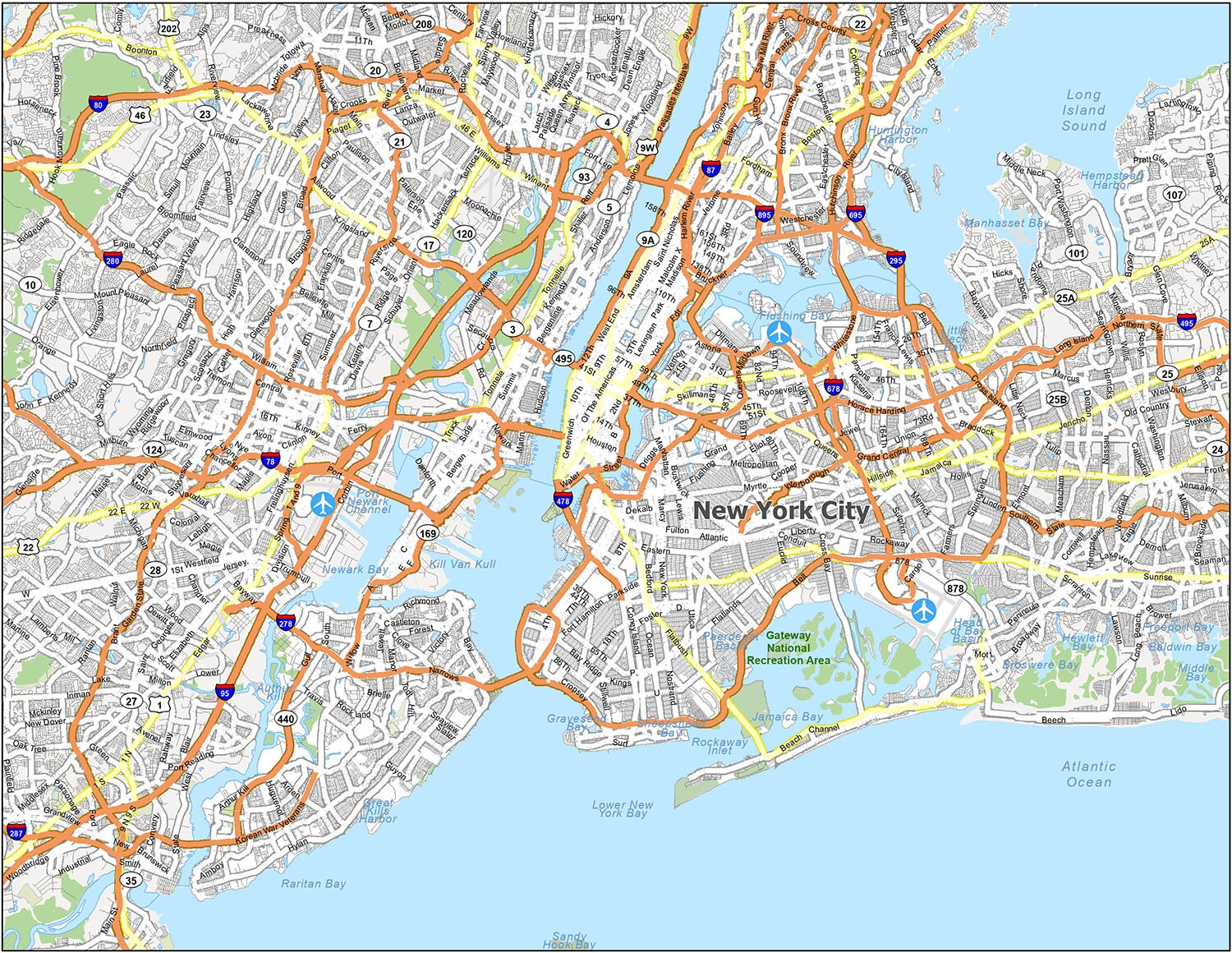 Map Of New York City GIS Geography Map Of New York City GIS Geography