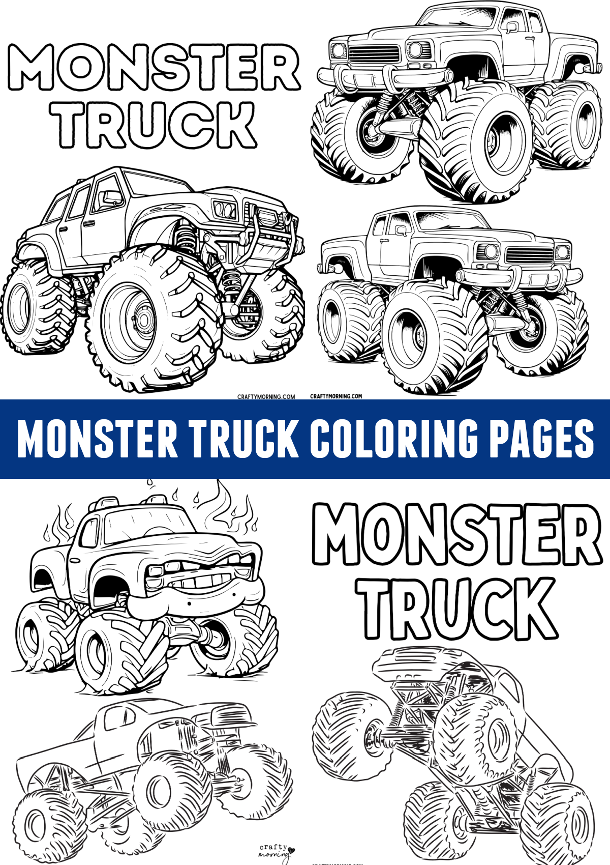 printable monster truck coloring pages