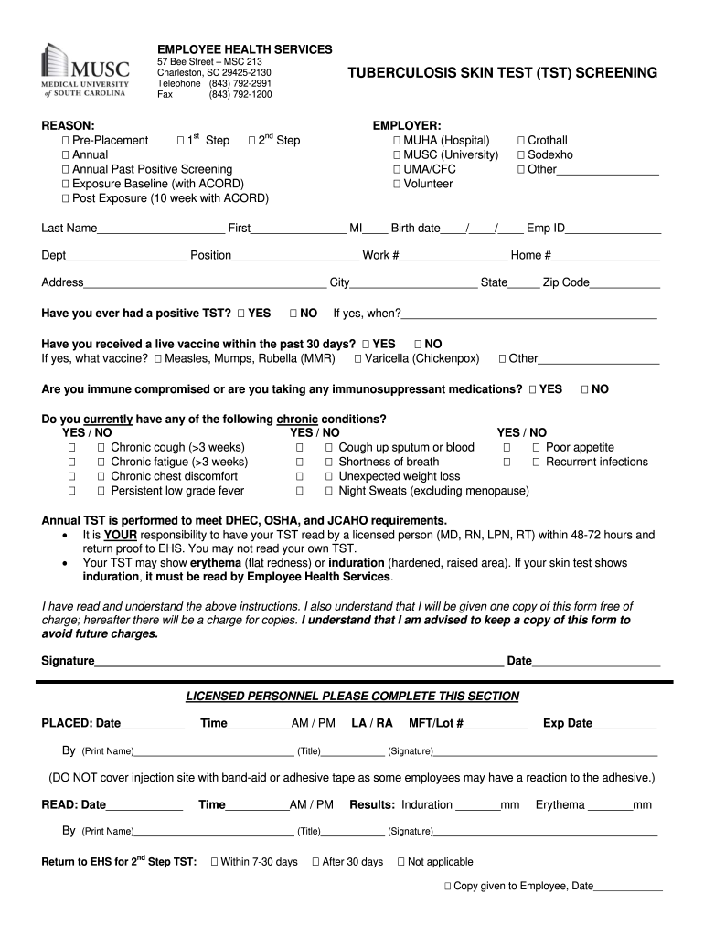 blank free printable tb test form blank free printable tb test form