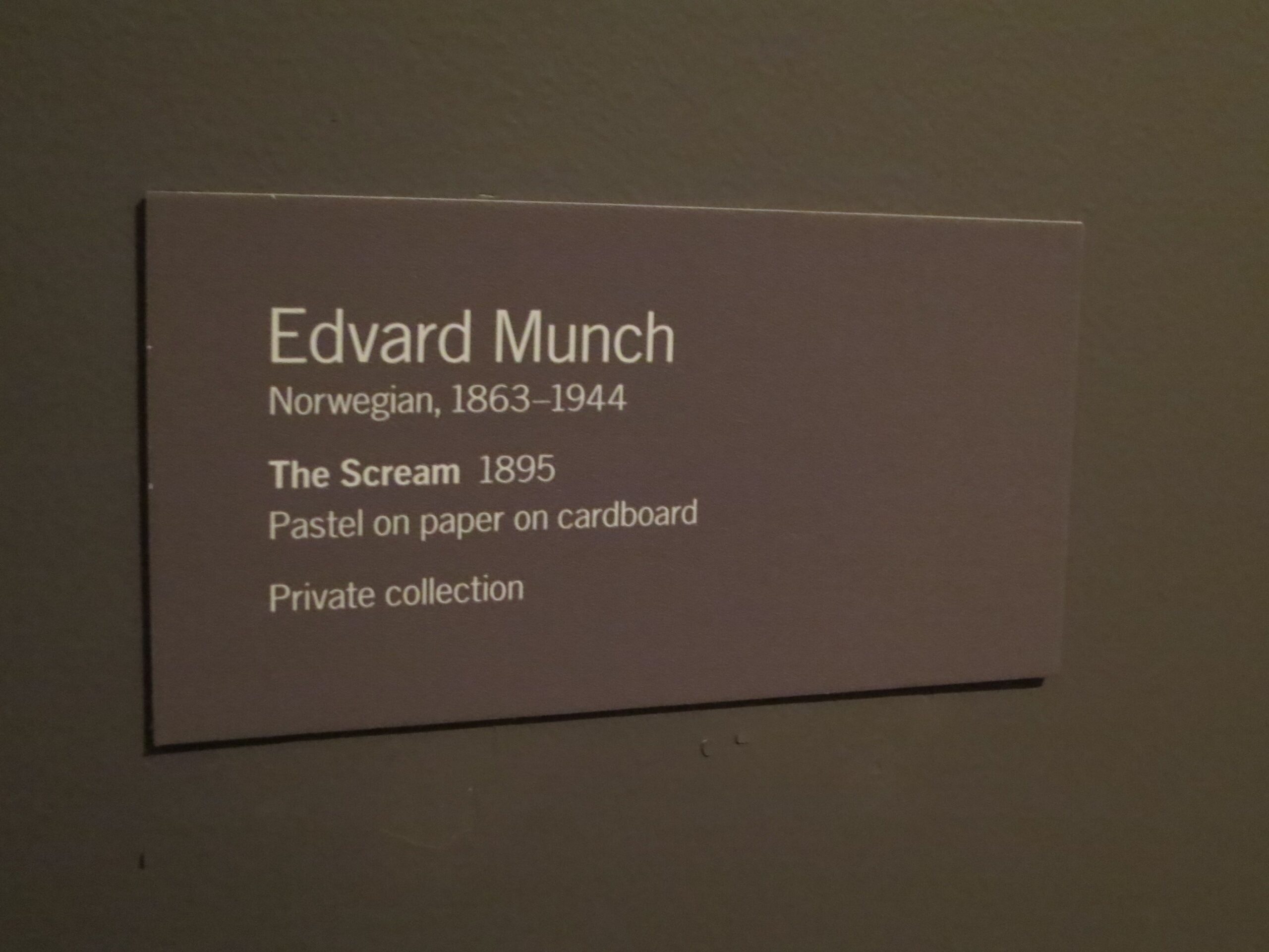Museum Label Template