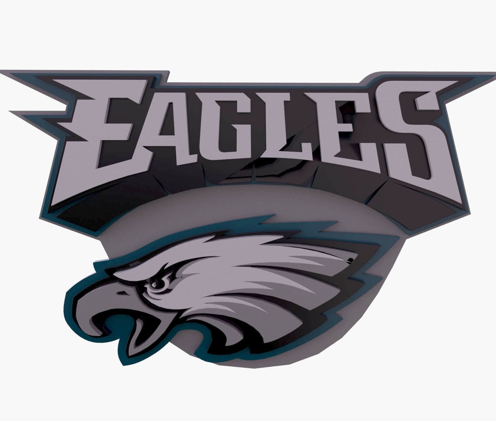 NFL Philadelphia Eagles Keychan Logo Printable 3D Model By Danyelon NFL Philadelphia Eagles Keychan Logo Printable 3D Model By Danyelon