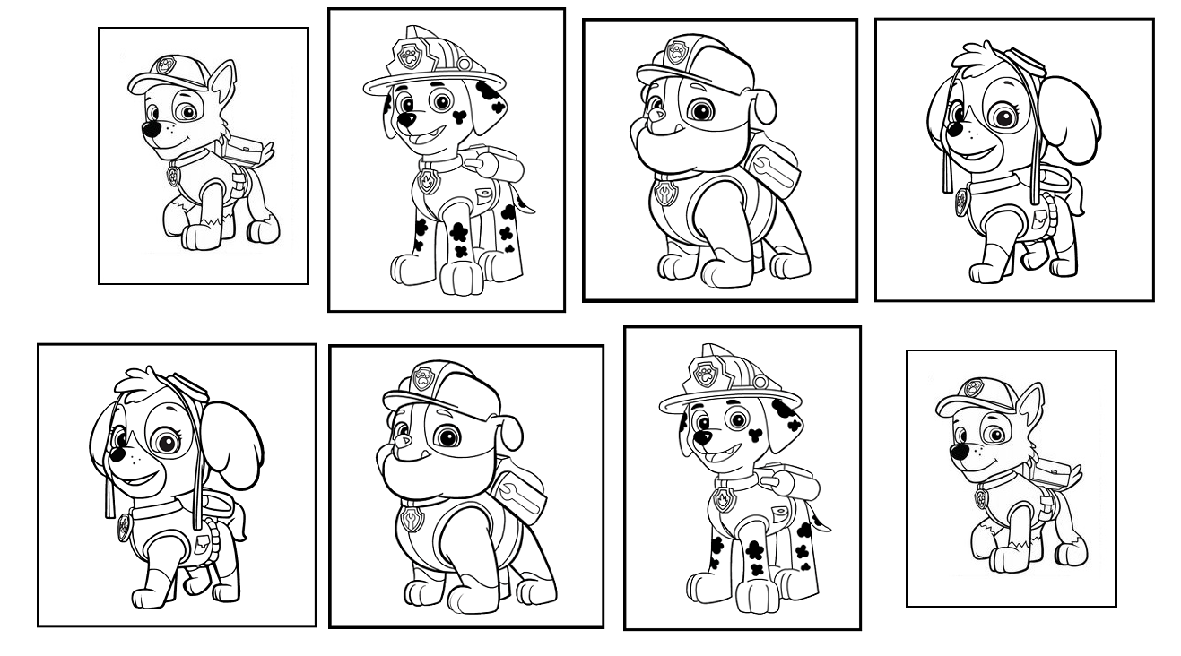 Paw Patrol Badge Colouring Pages 2649 Free Transparent PNG Logos