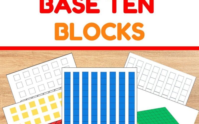 Perfect Printable Base Ten Blocks Up To Thousands The Simple Homeschooler