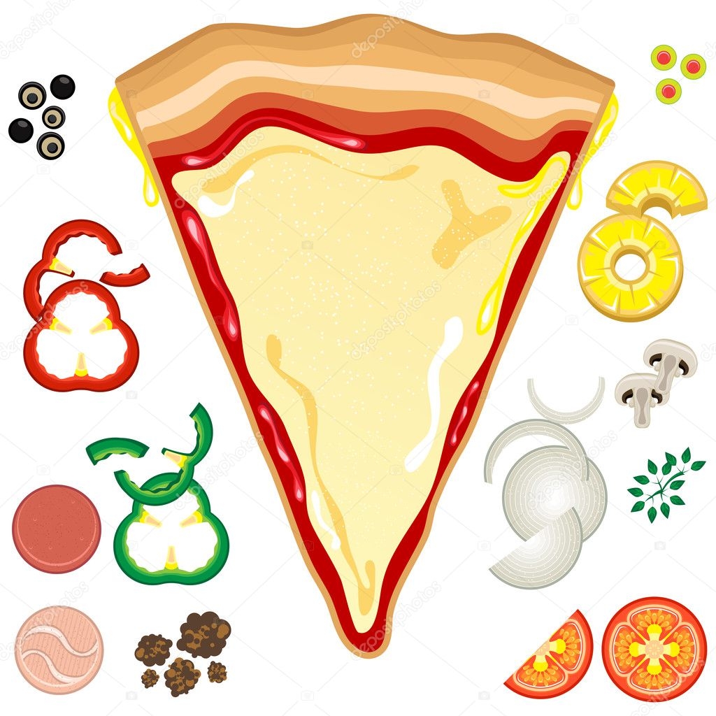 Pizza Toppings Stock Vector By brancaescova 10211258