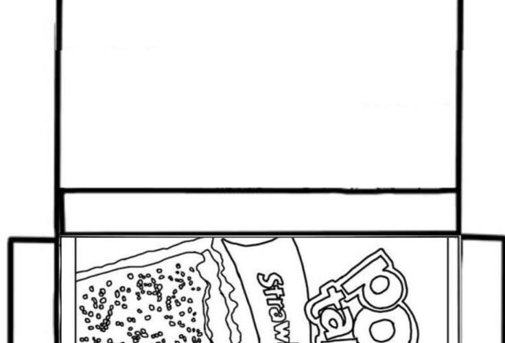Pop Tart Paper Squishy Template Free