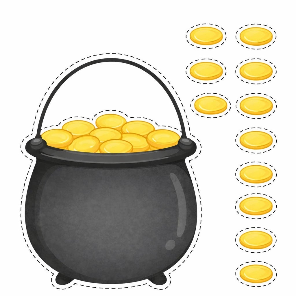 Pot Of Gold Printable Template Free PDF For Kids Crafts Kid Friendly Things To Do