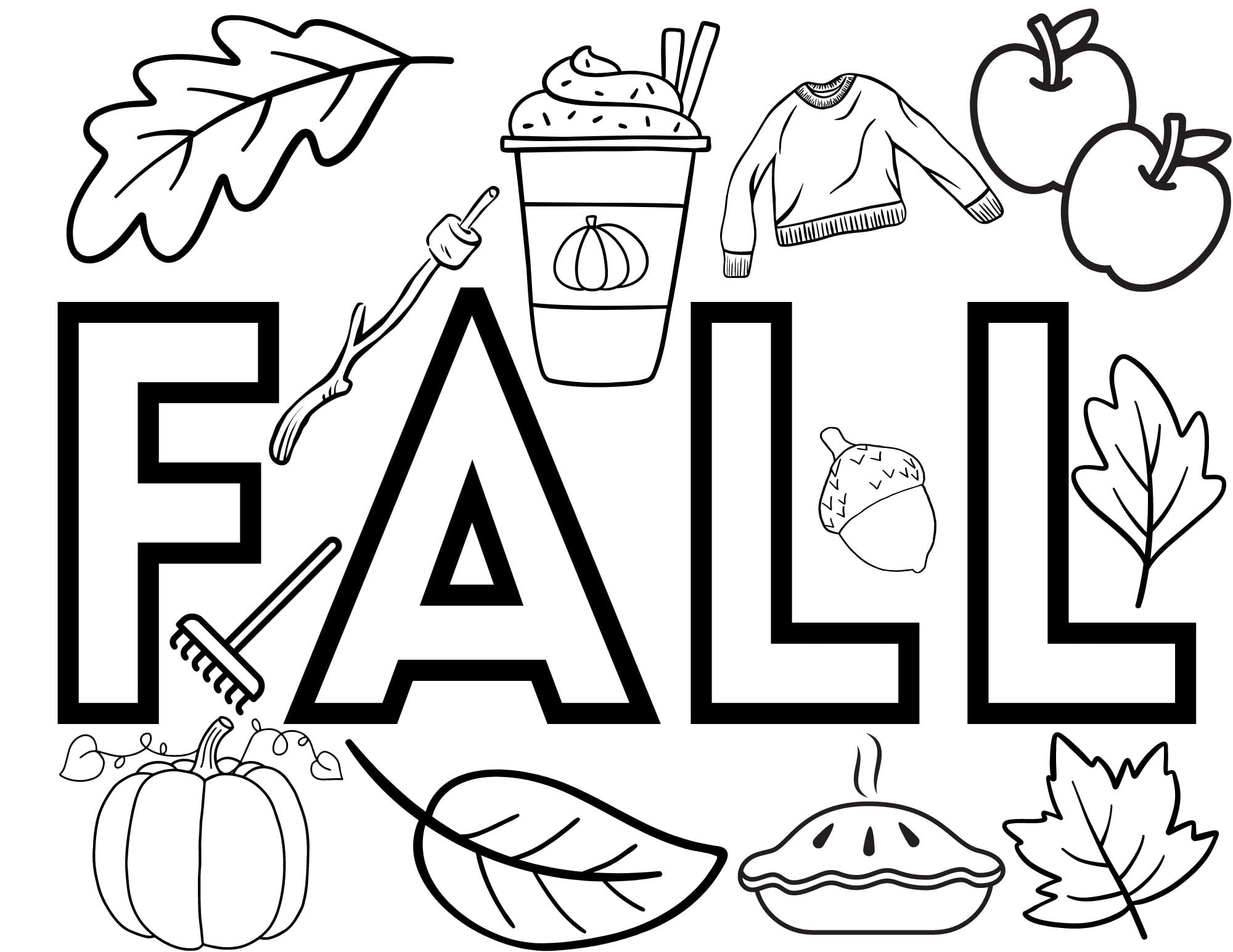 free printable coloring pages fall