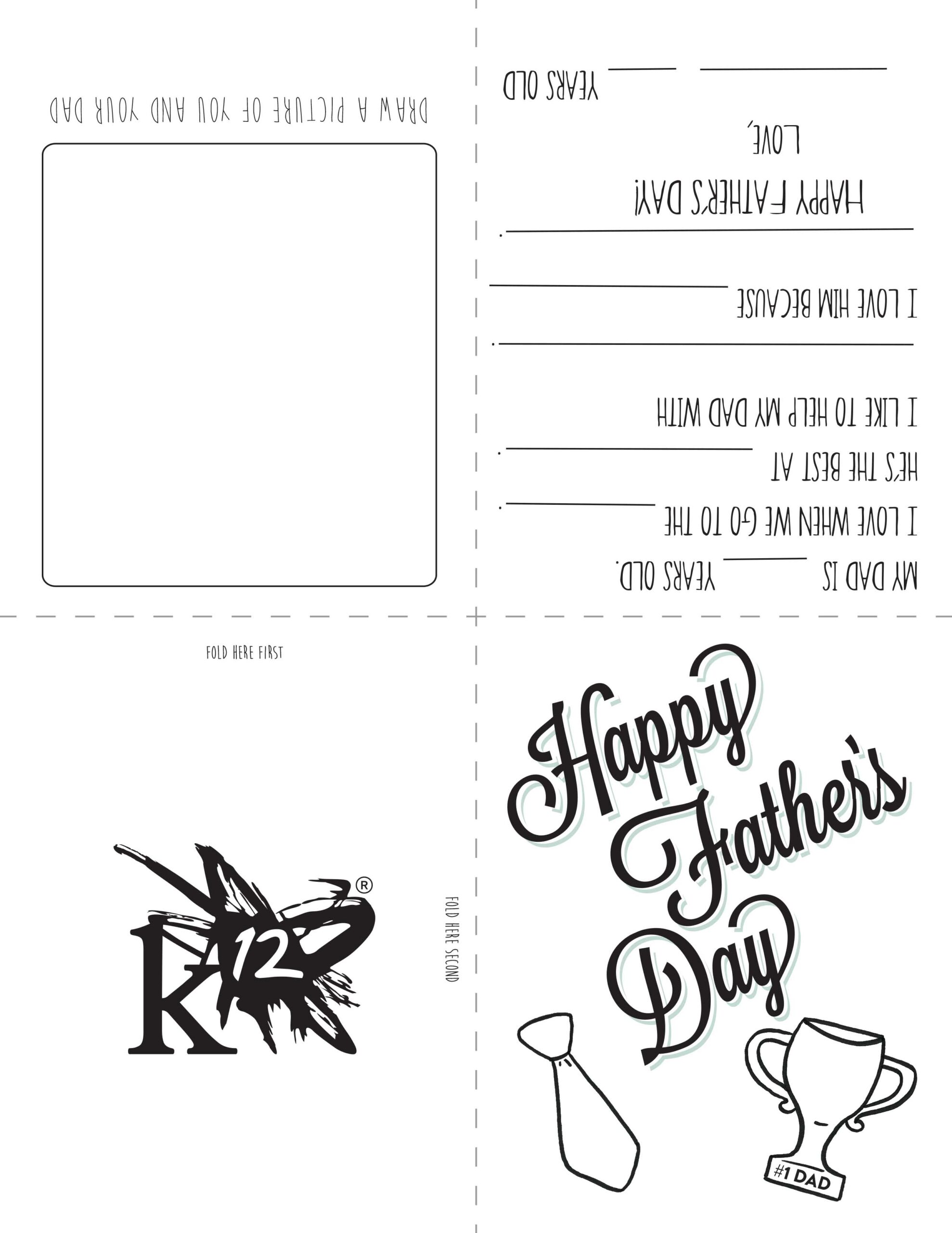 happy fathers day card printable happy fathers day card printable