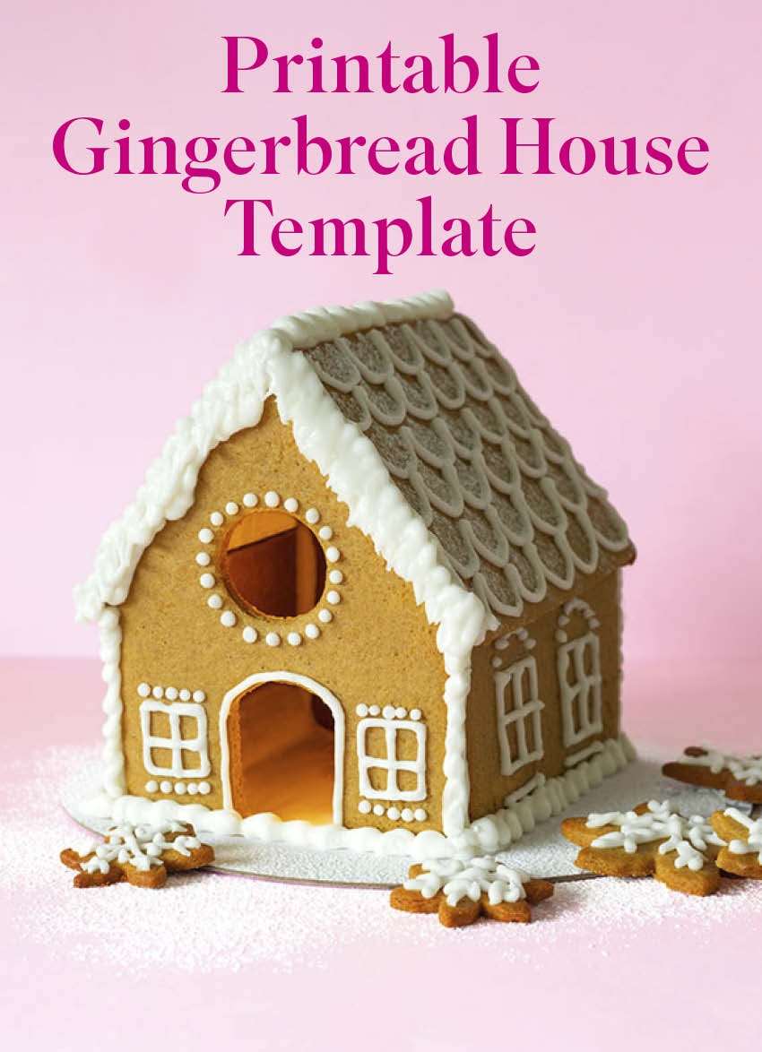 PRINTABLE GINGERBREAD HOUSE TEMPLATE Dish Magazine PRINTABLE GINGERBREAD HOUSE TEMPLATE Dish Magazine