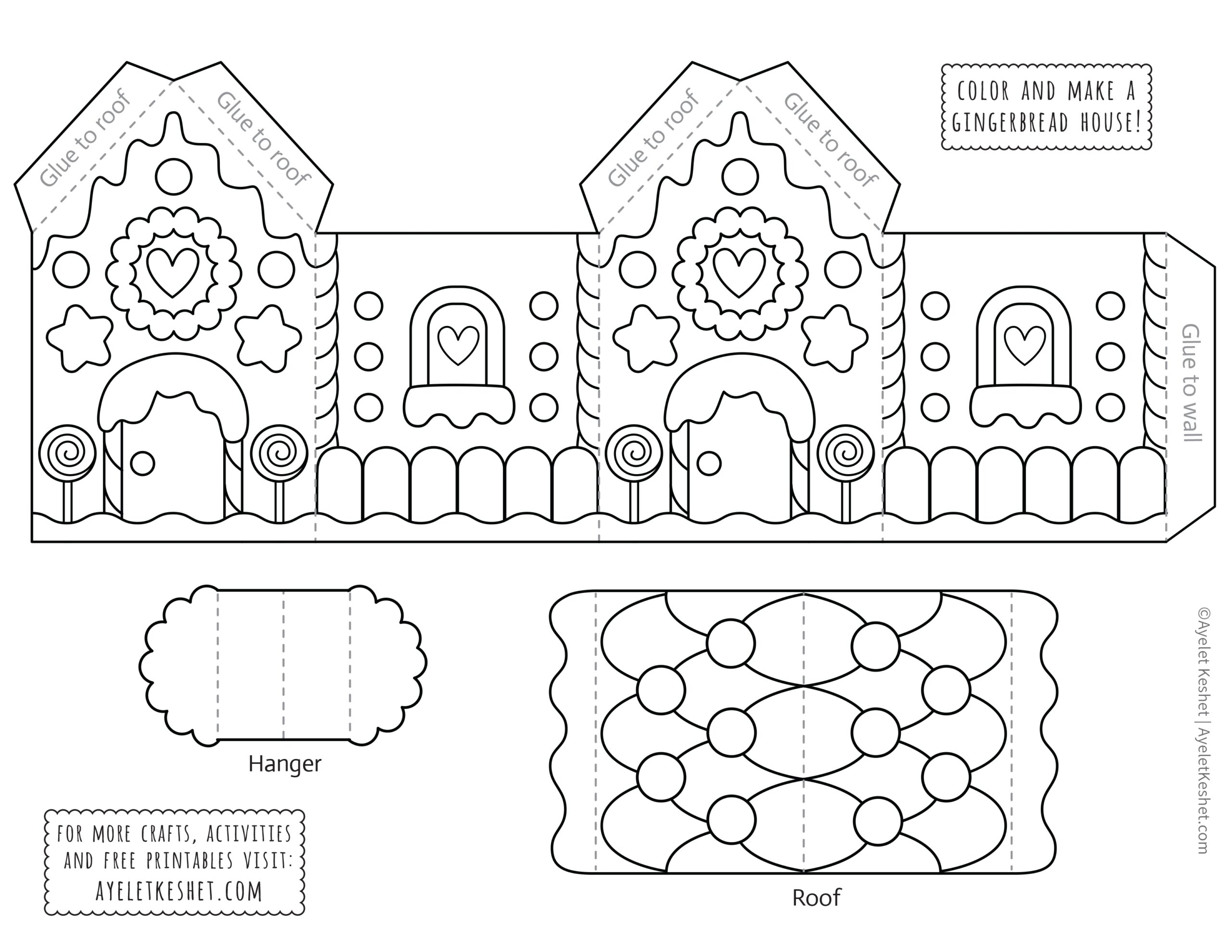 gingerbread house patterns free printable gingerbread house patterns free printable