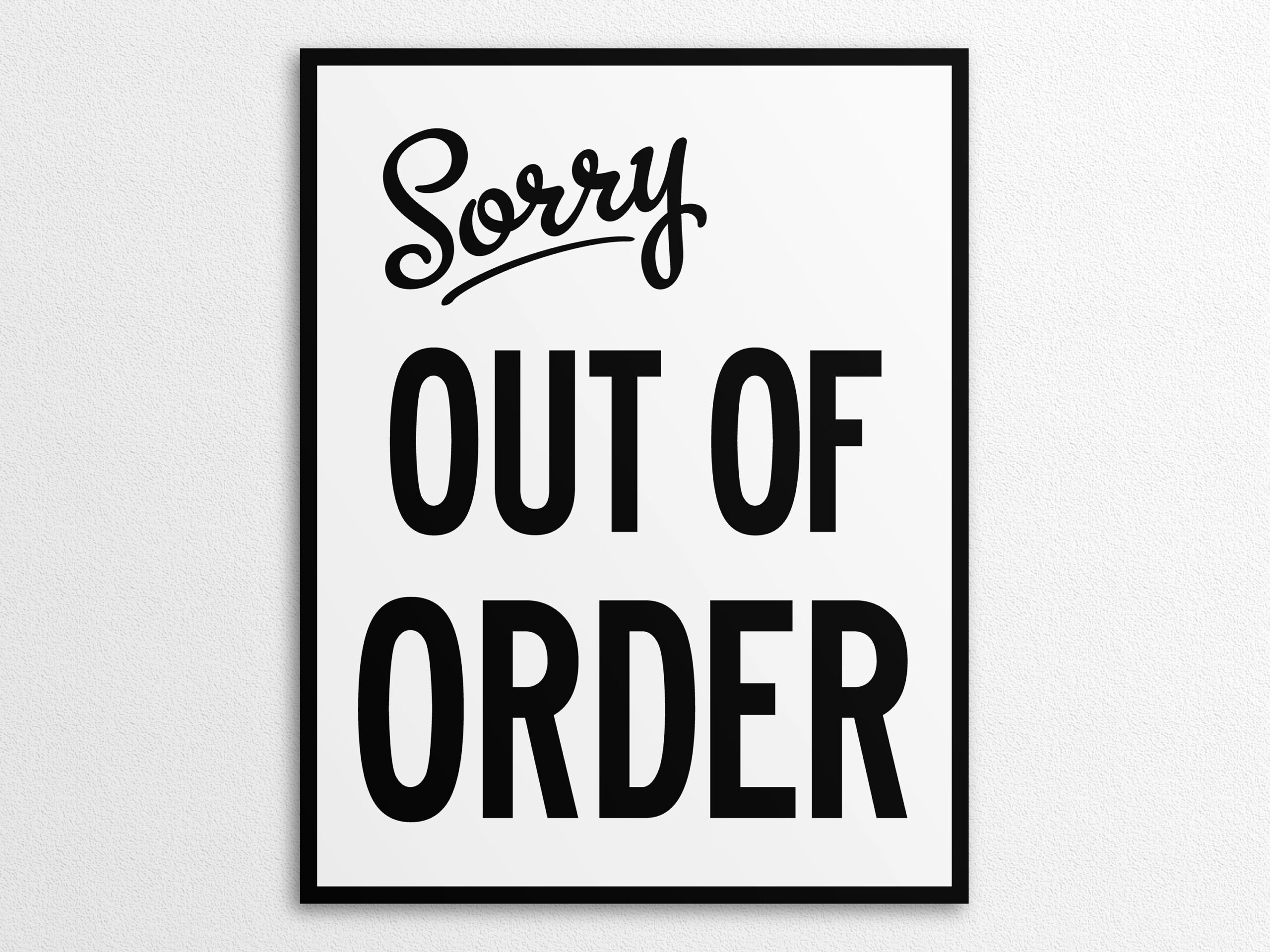 Printable Out Of Order Sign In US Letter And A4 Sizes Instant Download PDF Etsy Israel