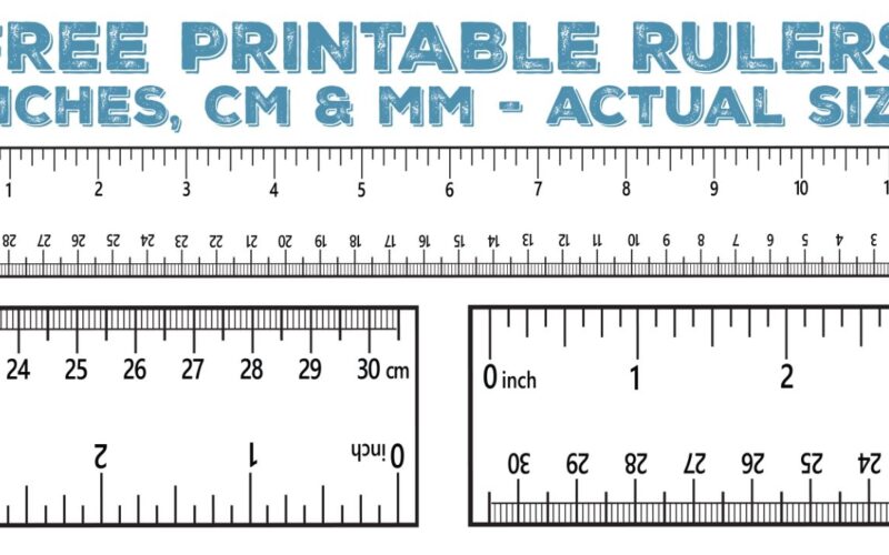 Printable Ruler Free Accurate Ruler Inches CM MM World Of Printables