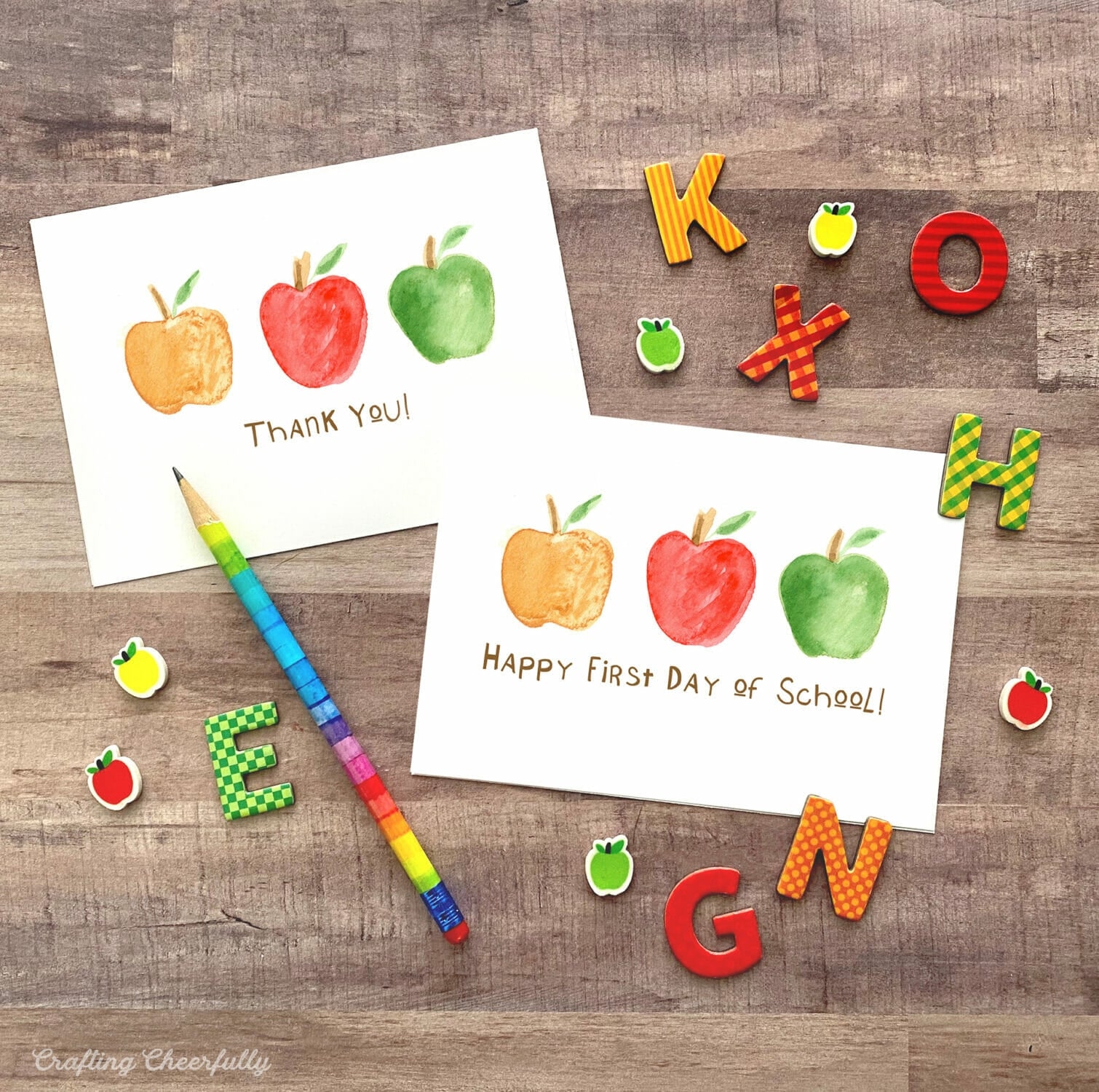 Printable Teacher Appreciation Cards Crafting Cheerfully