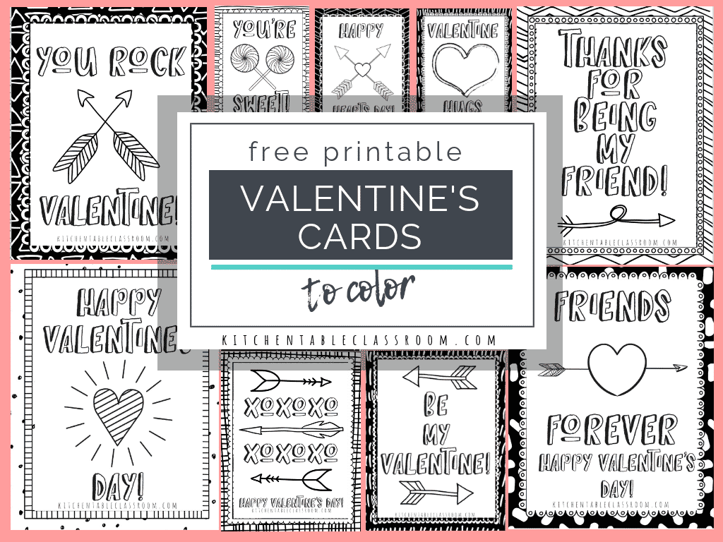 free valentines cards printable