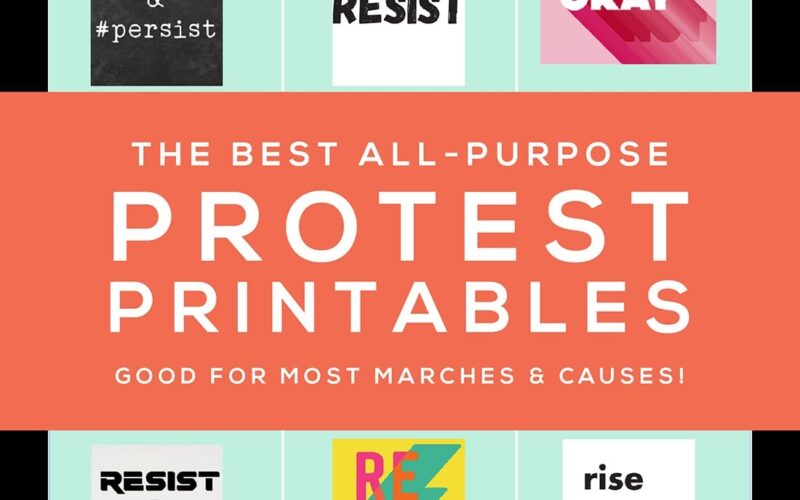 Protest Printables Good For Any March Little Gold Pixel