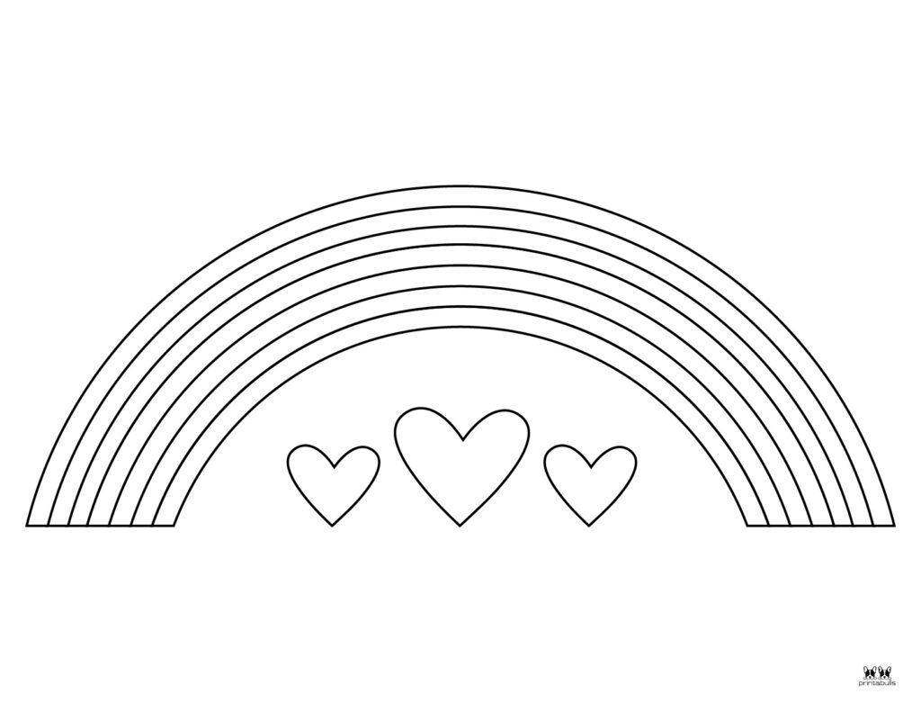 Rainbow Coloring Pages 50 FREE Printable Pages Printabulls Rainbow Coloring Pages 50 FREE Printable Pages Printabulls