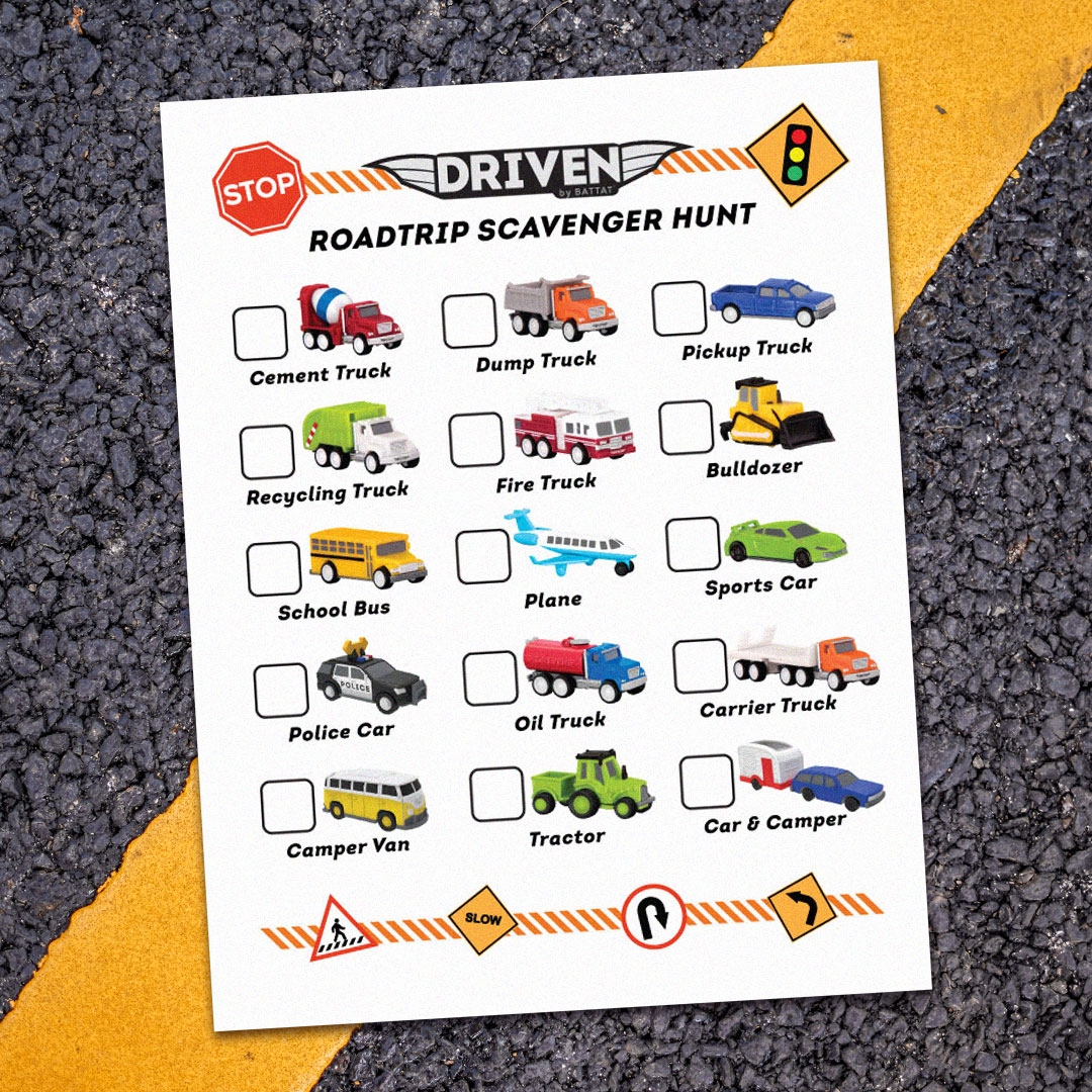 Road Trip Games For Kids Printable Scavenger Hunt Driven By Battat Road Trip Games For Kids Printable Scavenger Hunt Driven By Battat