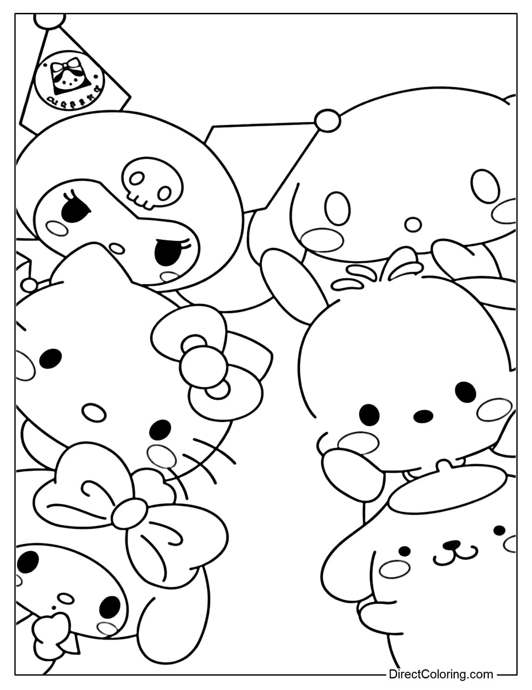free printable coloring pages hello kitty