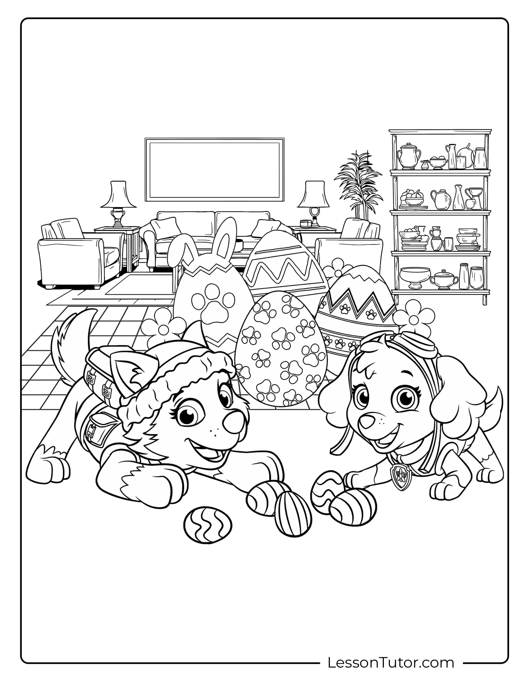 Skye Paw Patrol Coloring Pages Lesson Tutor Skye Paw Patrol Coloring Pages Lesson Tutor