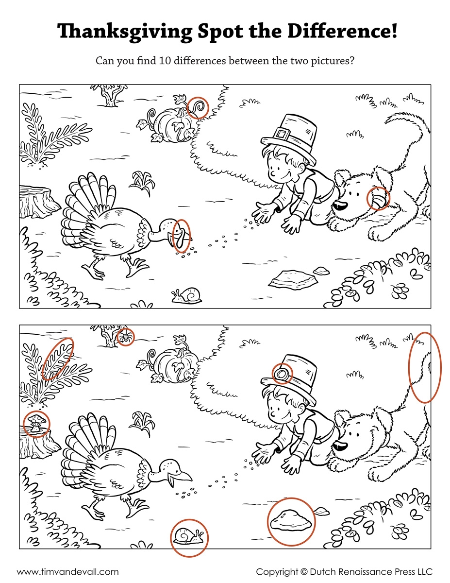 Spot The Difference Printable Spot The Difference Printable