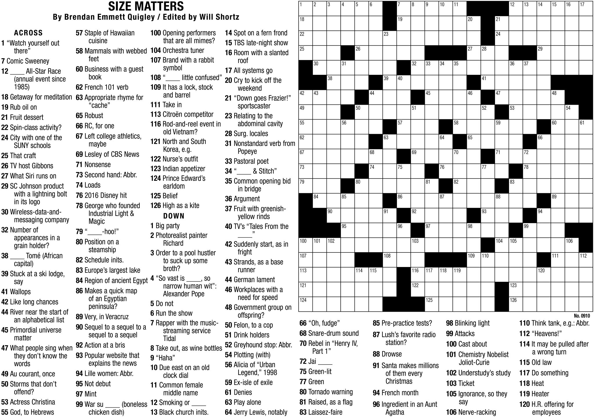 evan birnholz sunday crossword printable