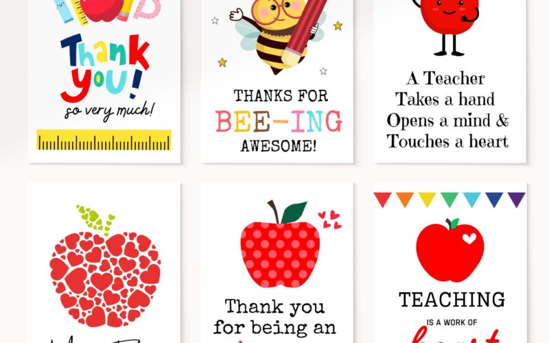 Teacher Appreciation Card Printable Teacher Thank You Card End Of Year Gift For Teachers Printable Card For Teacher Appreciation Week Etsy