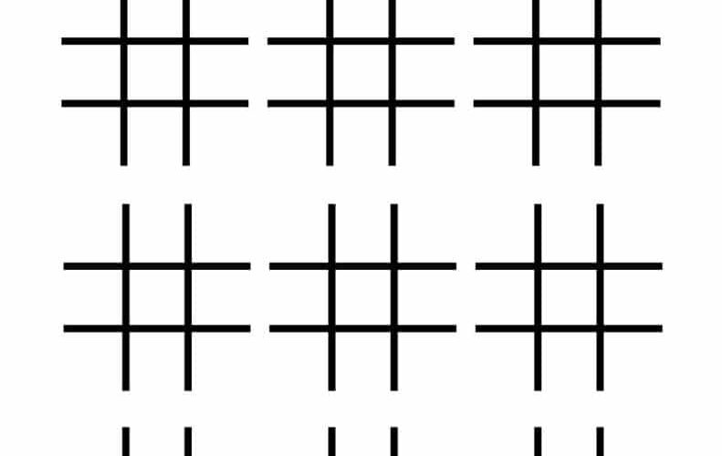 Tic Tac Toe Board Printable Free PDF Templates