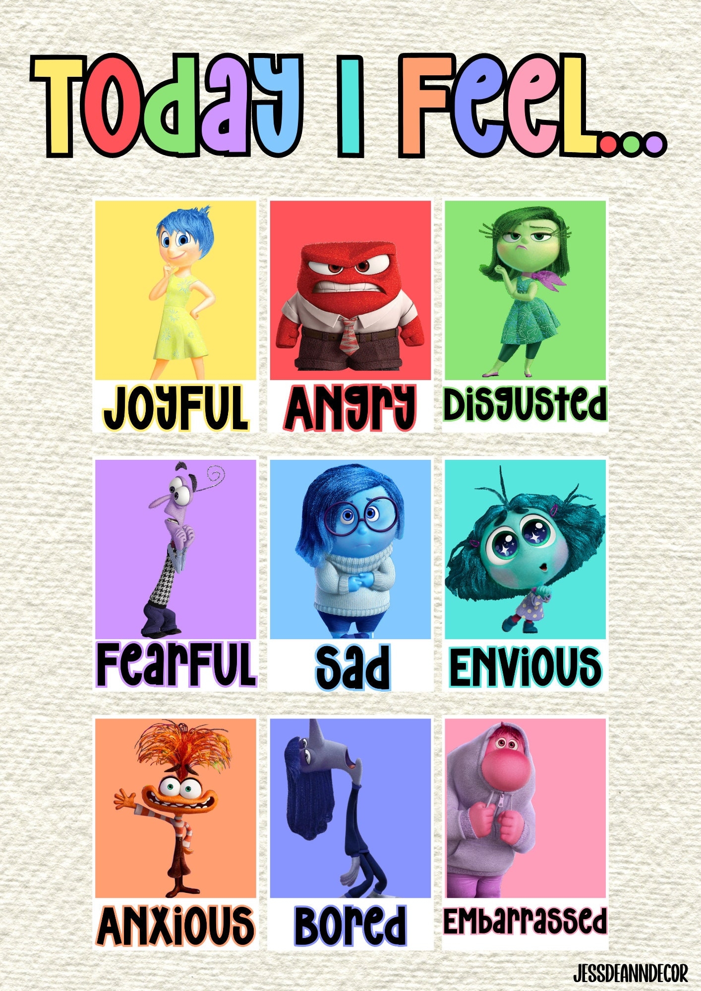 Today I Feel Png Inside Out Characters Cartoon Emotions Posters Classroom Decor Bulletin Board Etsy Today I Feel Png Inside Out Characters Cartoon Emotions Posters Classroom Decor Bulletin Board Etsy