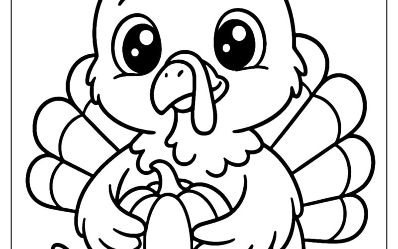 Turkey Coloring Pages Free PDF To Download And Print
