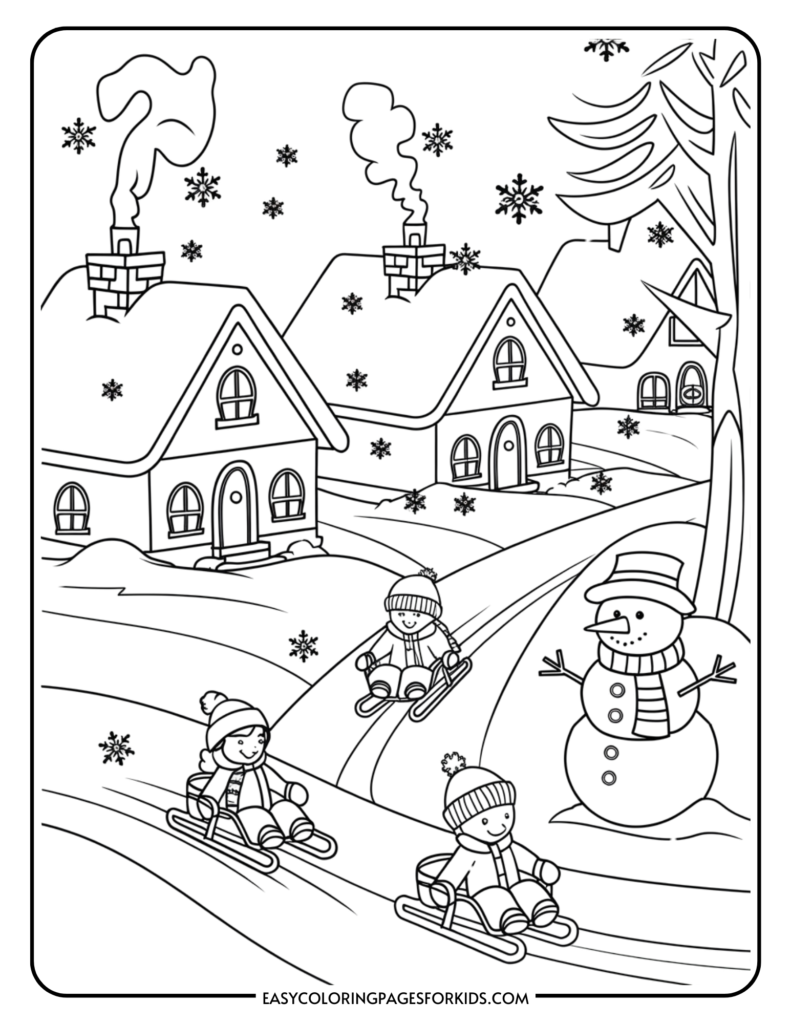 free printable winter coloring pages free printable winter coloring pages