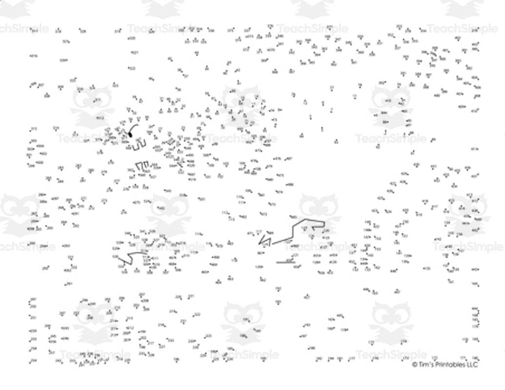 Witch Extreme Difficulty Halloween Dot to Dot PDF By Teach Simple